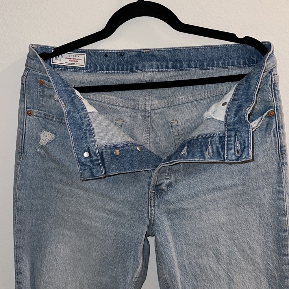 Gap cheeky straight high rise jeans